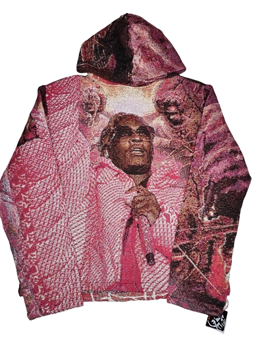 XXL or Large Young Thug Brand X tapestry Pink Graphic Hoodie Sweater - Men